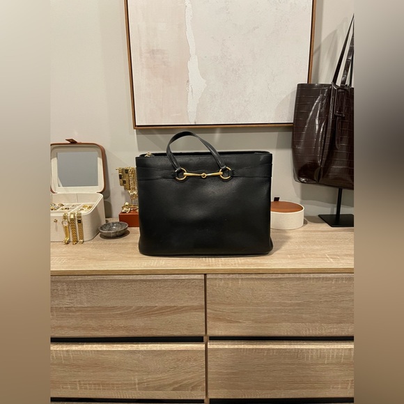 Gucci Horsebit Convertible Leather Tote - Picture 6 of 15